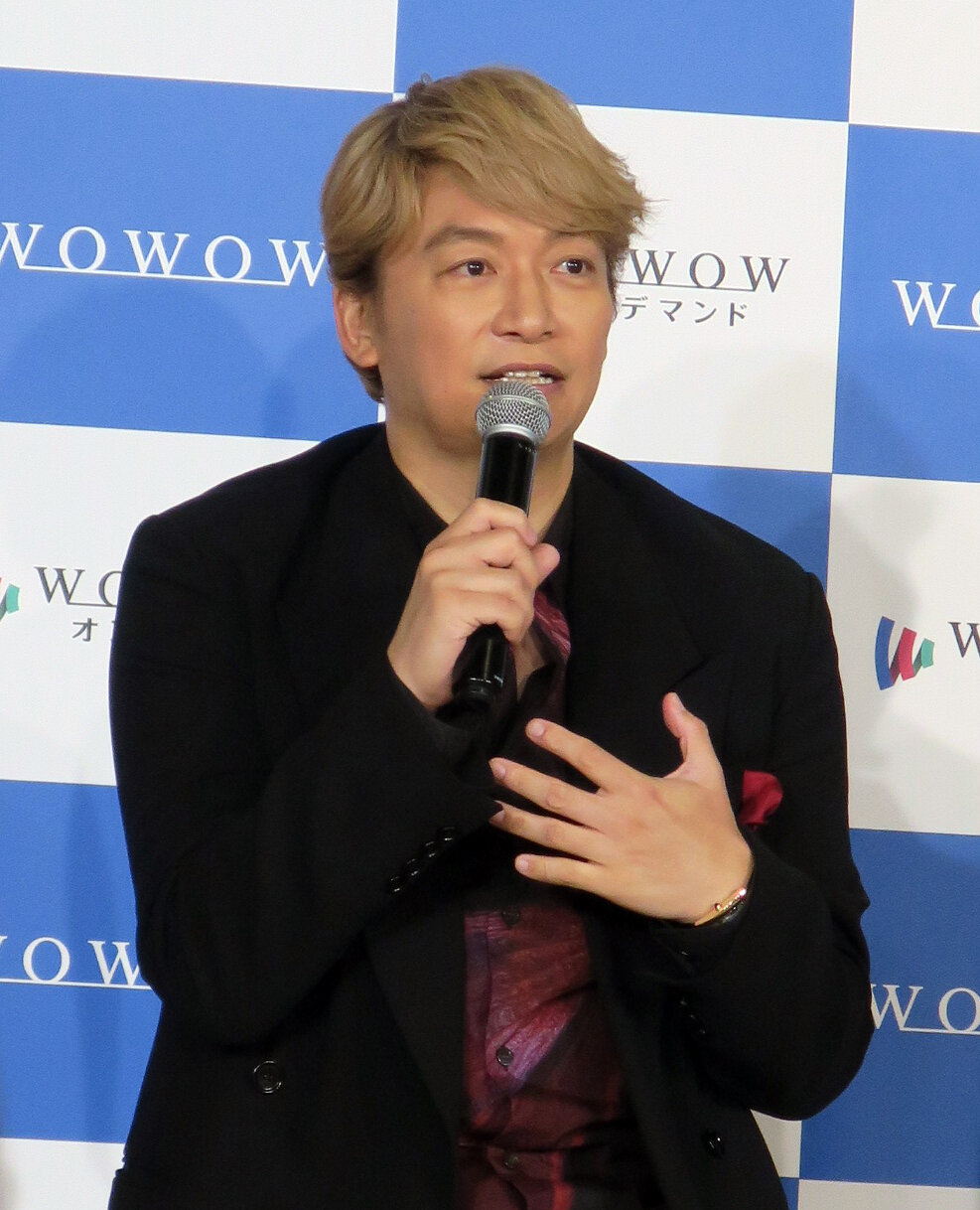WOWOW「連続ドラマW　東野圭吾『虚ろな十字架』」完成報告会に登壇した主演香取慎吾