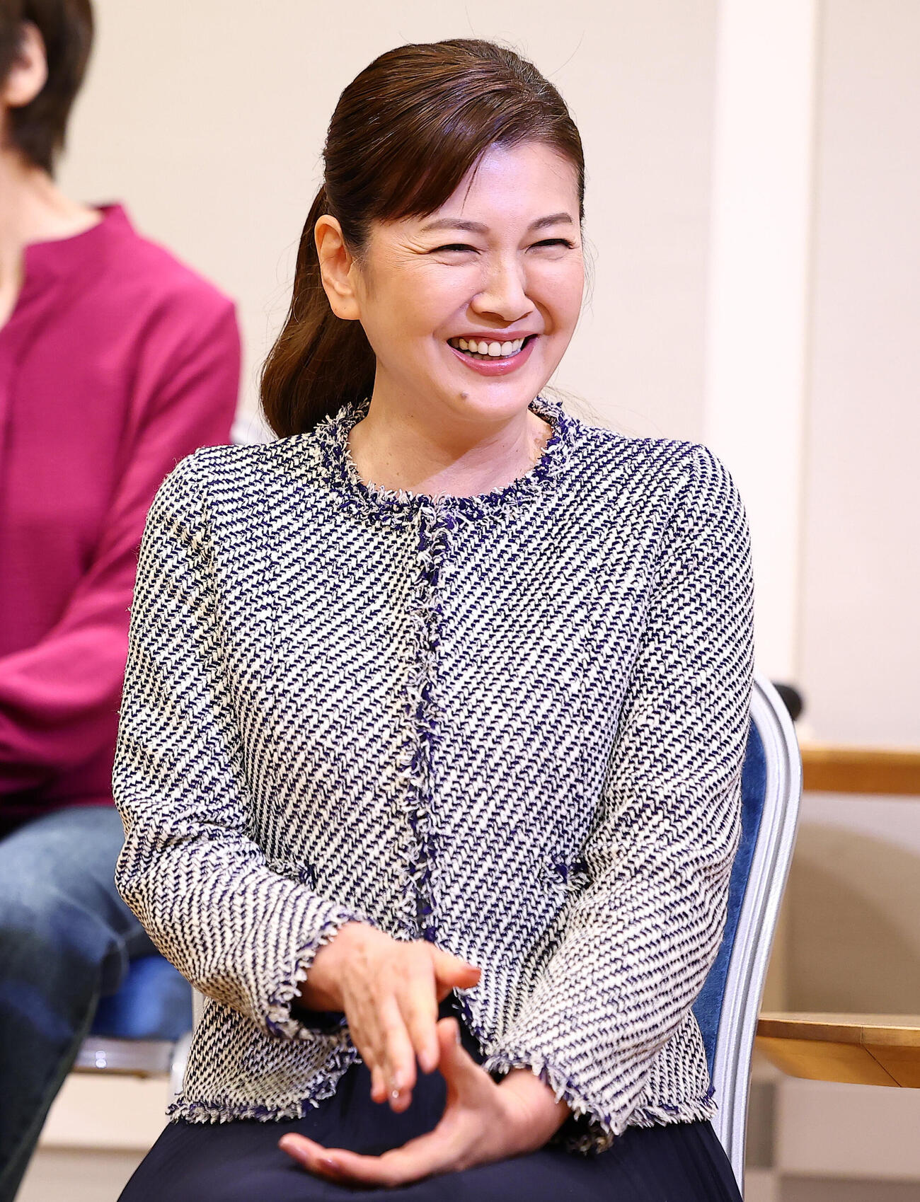 舞台「スクラップ　アンド　コーラス－君が灯したメロディー－」制作発表に登場した南野陽子（撮影・野上伸悟）