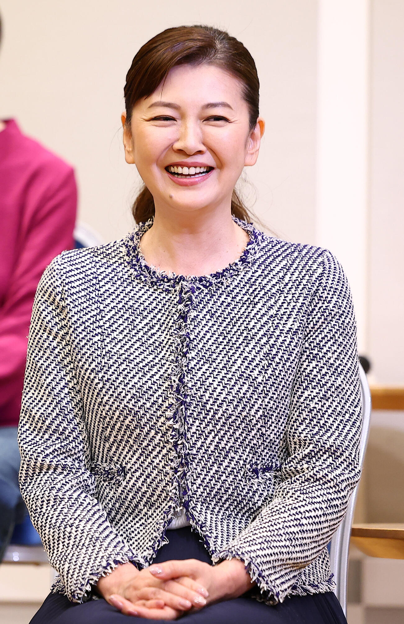 舞台「スクラップ　アンド　コーラス－君が灯したメロディー－」制作発表に登場した南野陽子（撮影・野上伸悟）