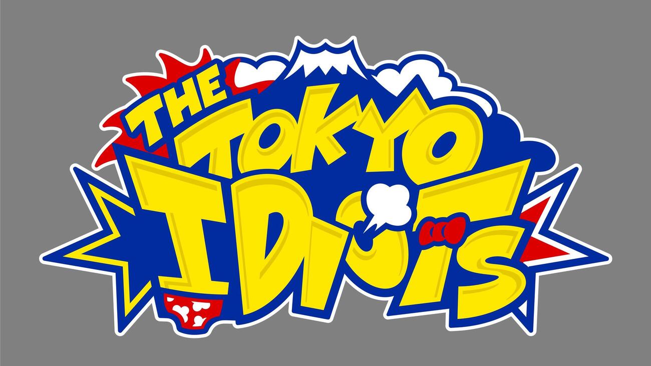 とにかく明るい安村、ウエスP、市川こいくちによるユニット「THE TOKYO IDIOTS」のロゴ