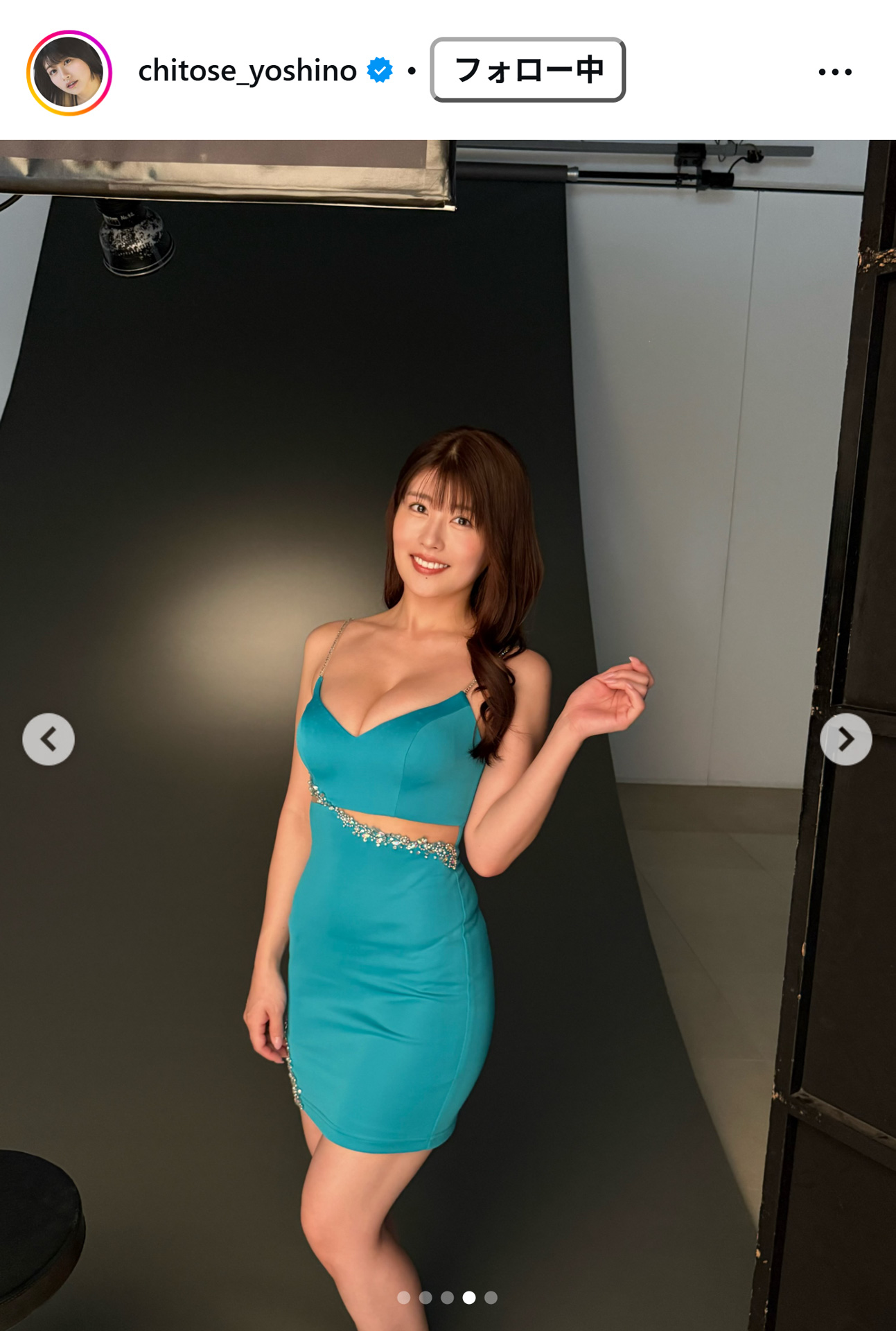 ちとせよしののインスタグラムから