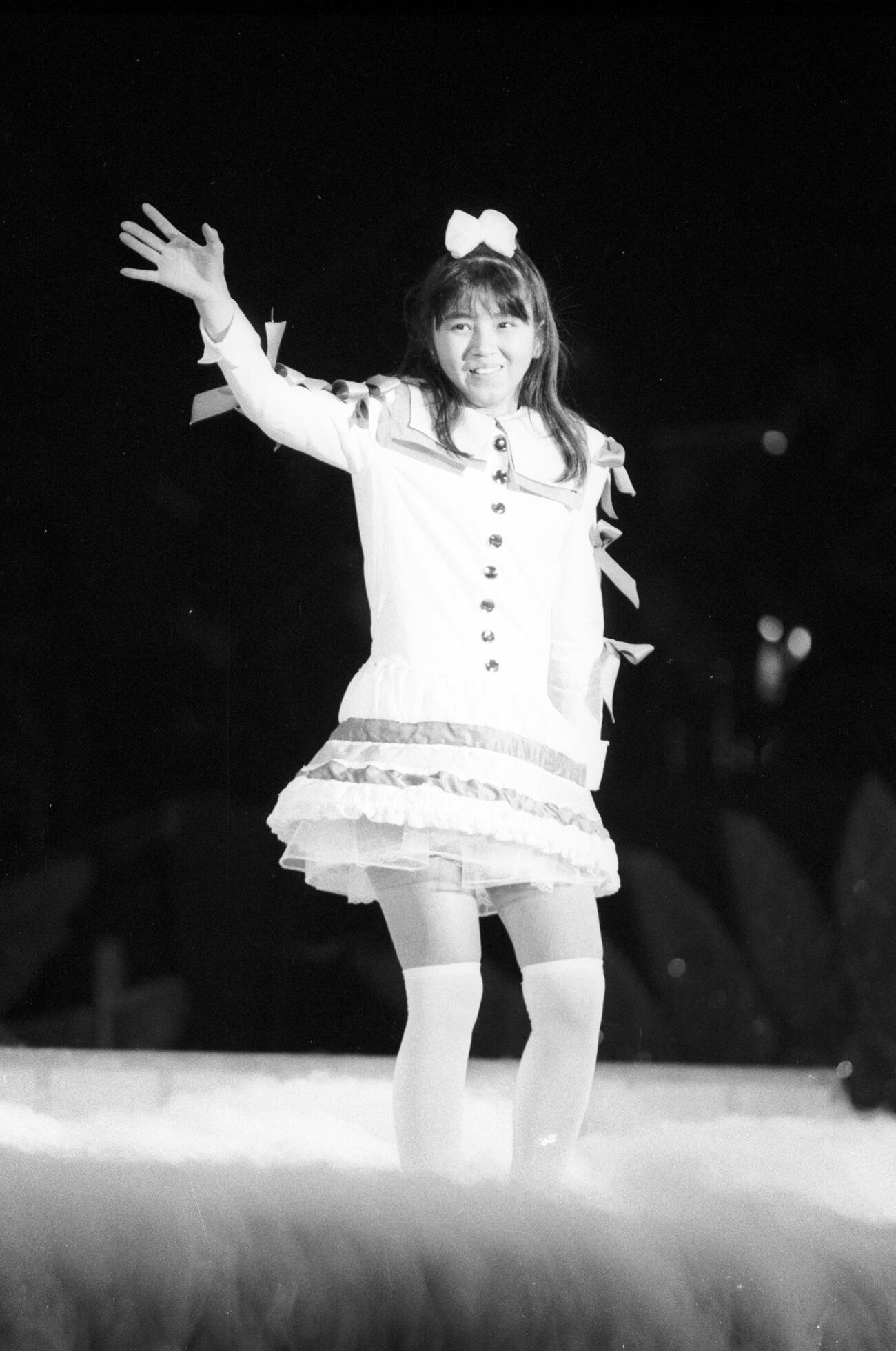 1987年、おニャン子クラブのコンサートを行った渡辺満里奈