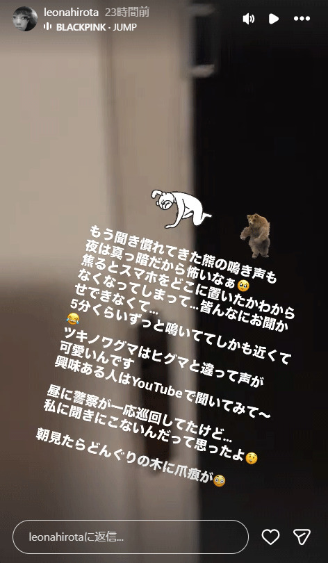 広田レオナのインスタグラムから