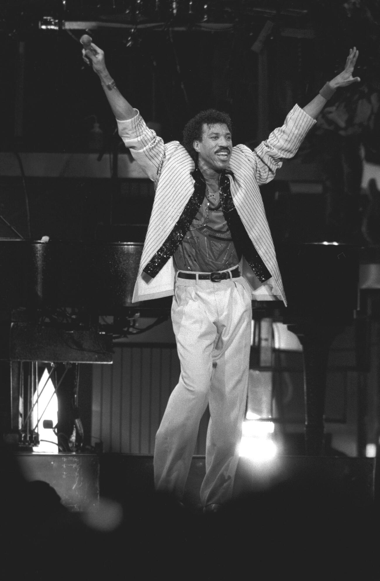 1987年5月、後楽園球場で行われた2度目の日本公演に臨んだライオネル・リッチー