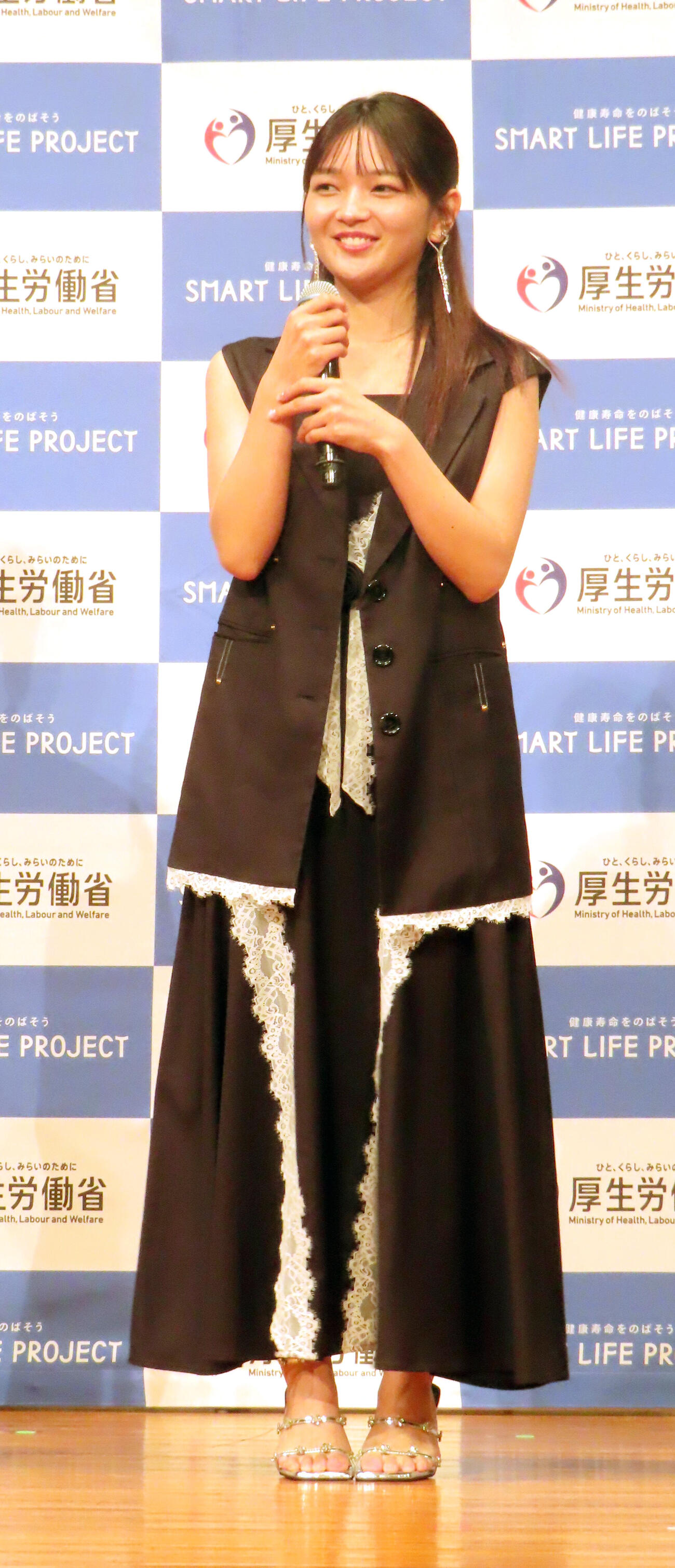 「令和8年度健康増進普及月間記念イベント」に出席した福留光帆（撮影・会田京叶）