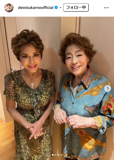 デヴィ夫人のインスタグラムから