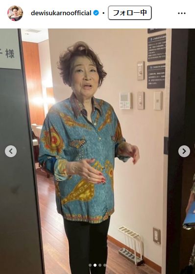 デヴィ夫人のインスタグラムから