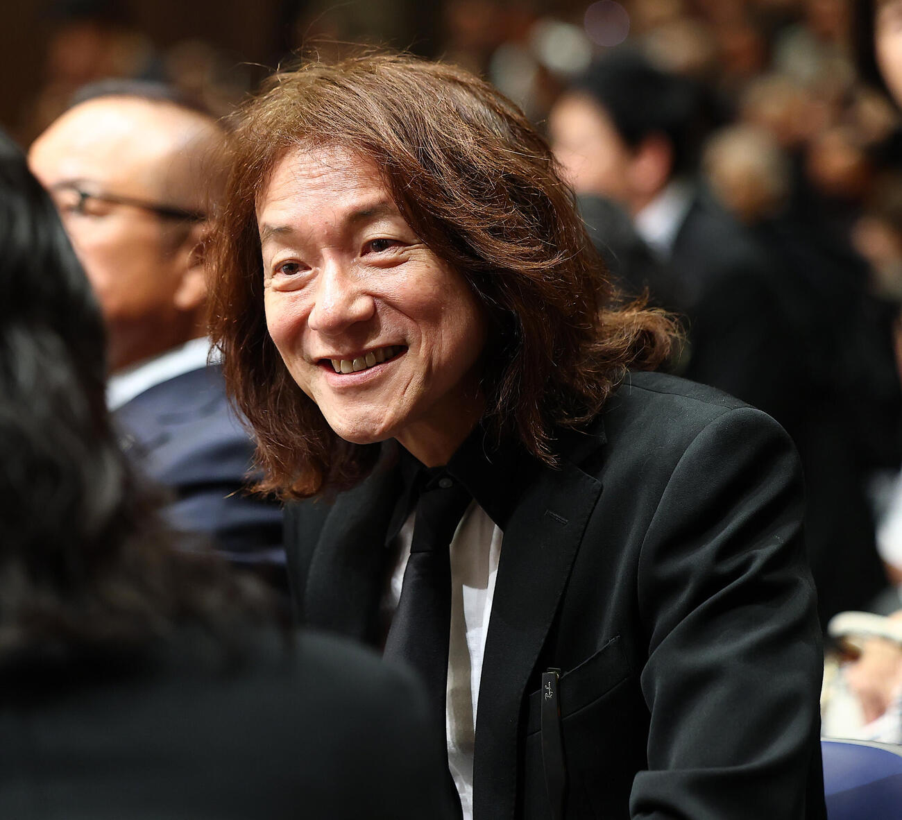 ガッツ石松さん「お別れの会」に参列したダイアモンド☆ユカイ（撮影・野上伸悟）