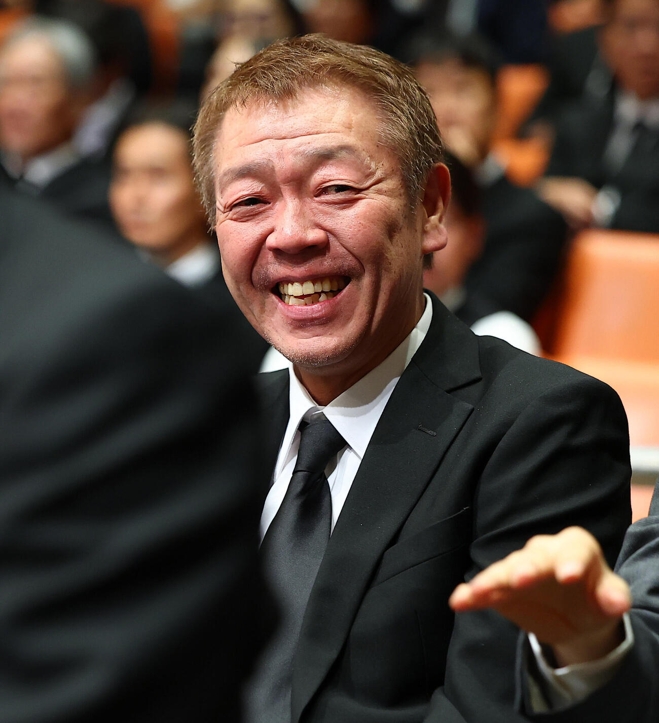 ガッツ石松さん「お別れの会」に参列した玉袋筋太郎（撮影・野上伸悟）