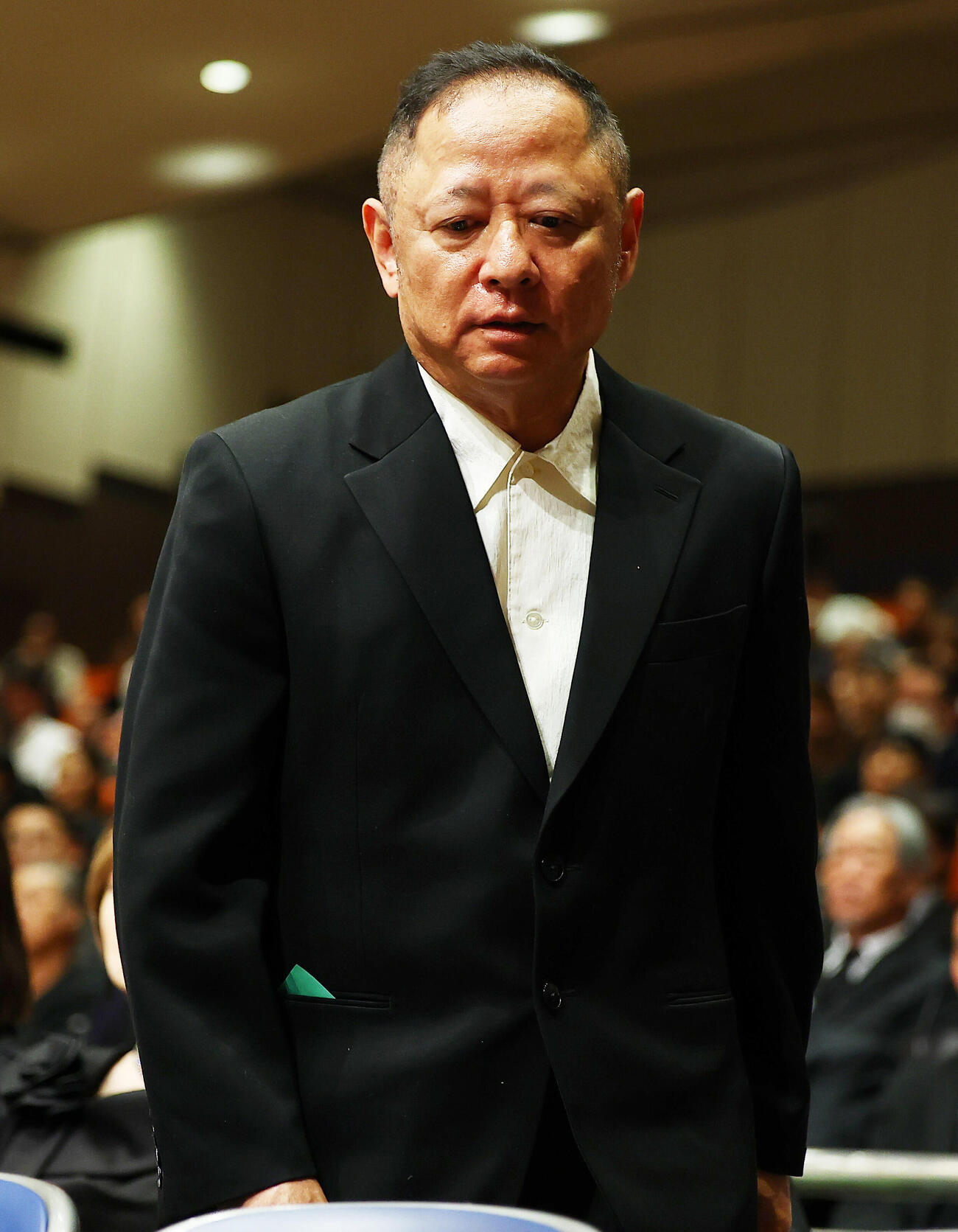 ガッツ石松さん「お別れの会」に参列した漫画家のゆでたまご氏（撮影・野上伸悟）