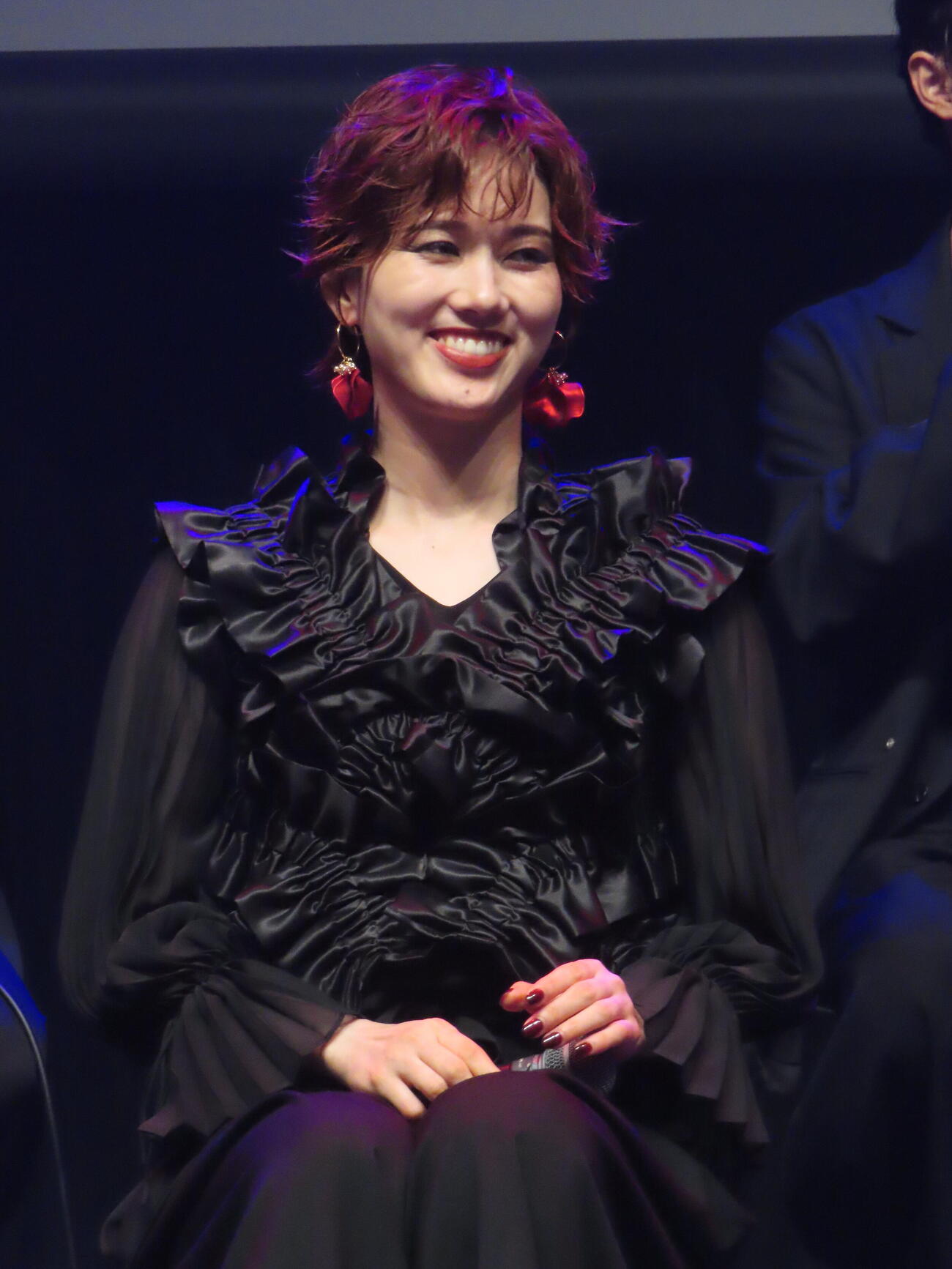 「THE ALUCARD SHOW」制作発表に出席した彩風咲奈（撮影・鎌田良美）