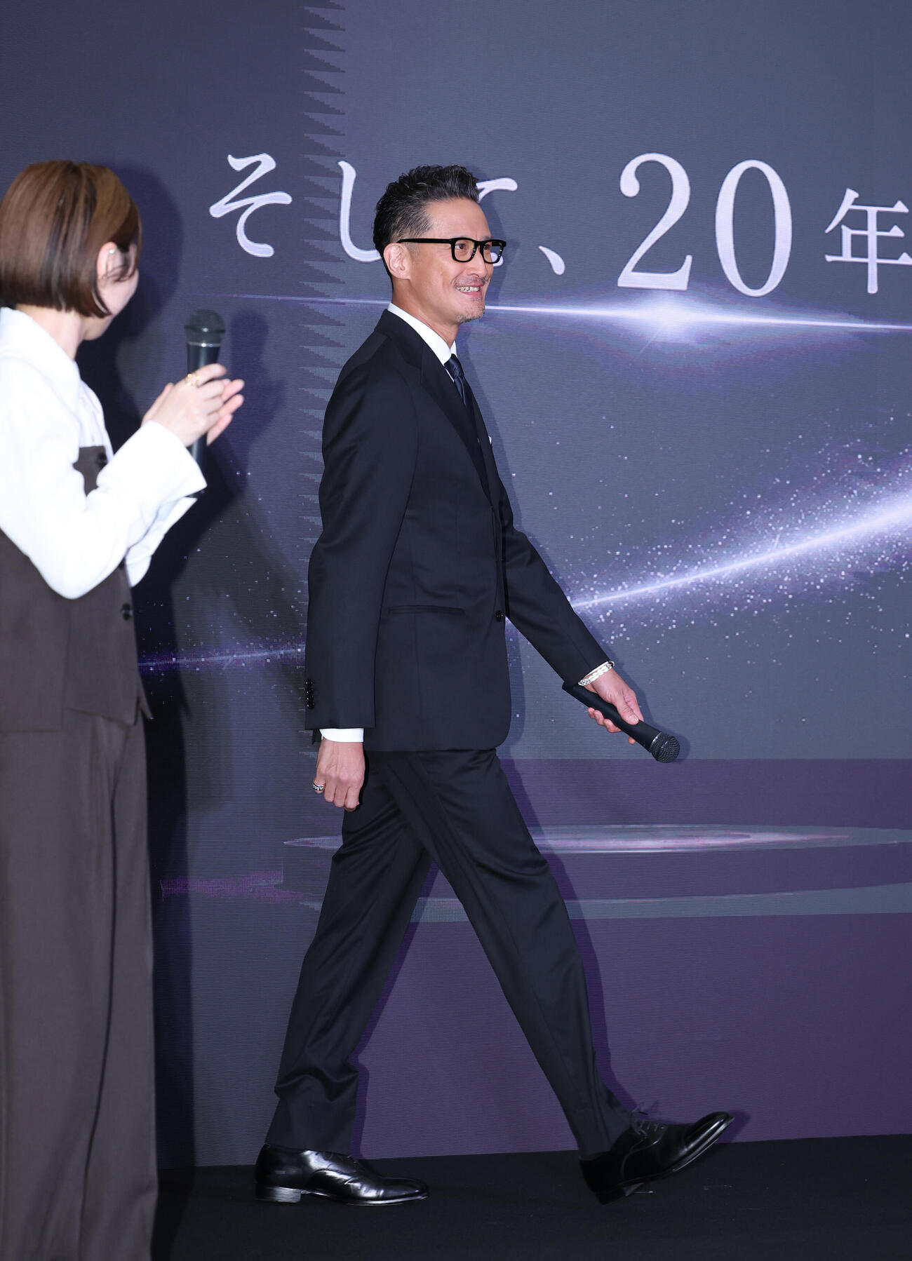 新製品発表会に登壇した松岡昌宏（撮影・増田悦実）