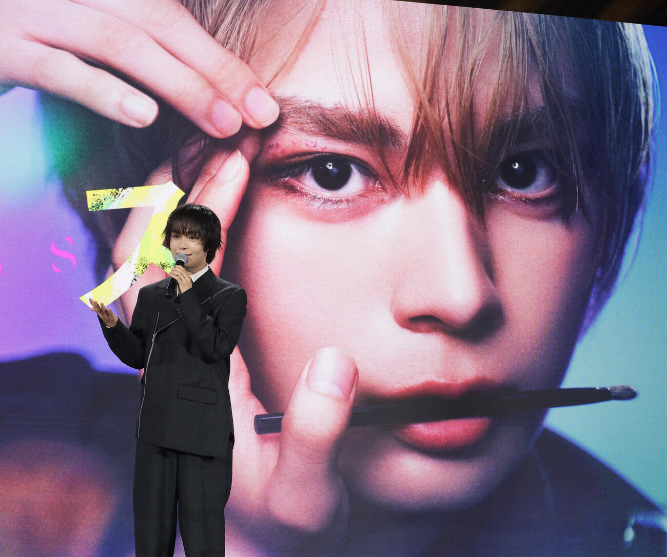 「ブレス」出演のあいさつをする大西流星（撮影・中島郁夫）