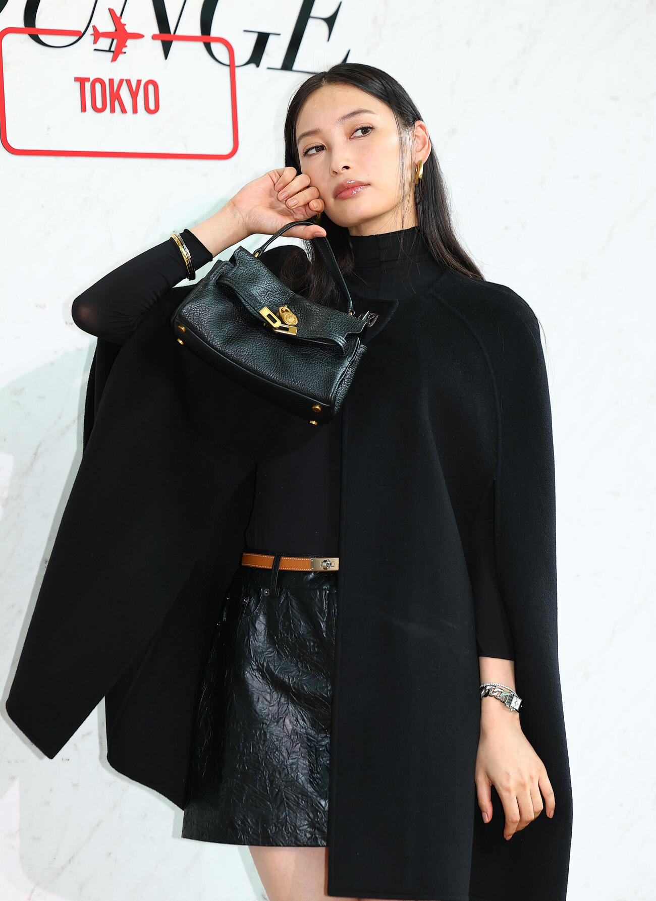 「MICHAEL KORS JET SET LOUNGE TOKYO」POP UP EVENT　プレビューに登場した大政絢（撮影・野上伸悟）