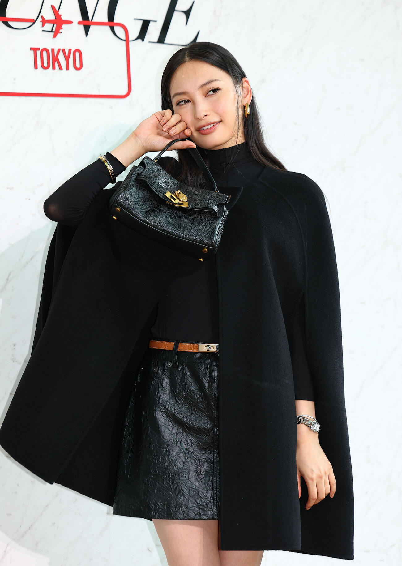 「MICHAEL KORS JET SET LOUNGE TOKYO」POP UP EVENT　プレビューに登場した大政絢（撮影・野上伸悟）