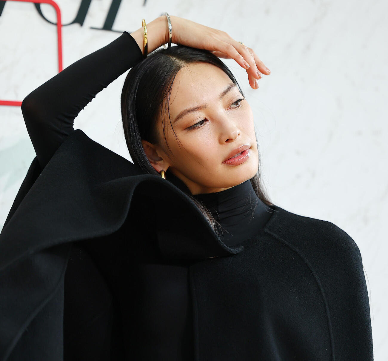 「MICHAEL KORS JET SET LOUNGE TOKYO」POP UP EVENT　プレビューに登場した大政絢（撮影・野上伸悟）