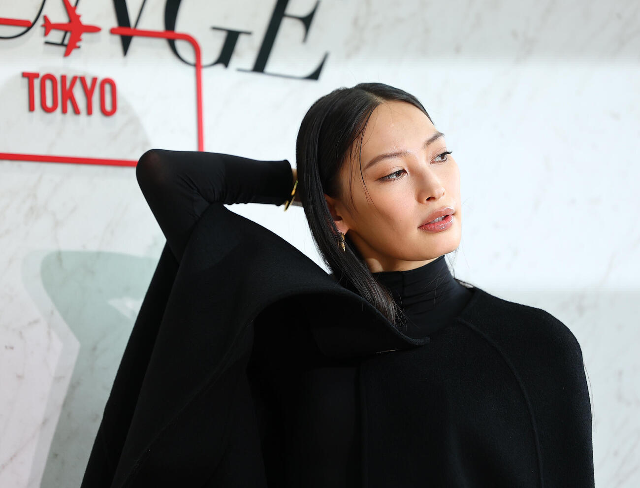 「MICHAEL KORS JET SET LOUNGE TOKYO」POP UP EVENT　プレビューに登場した大政絢（撮影・野上伸悟）