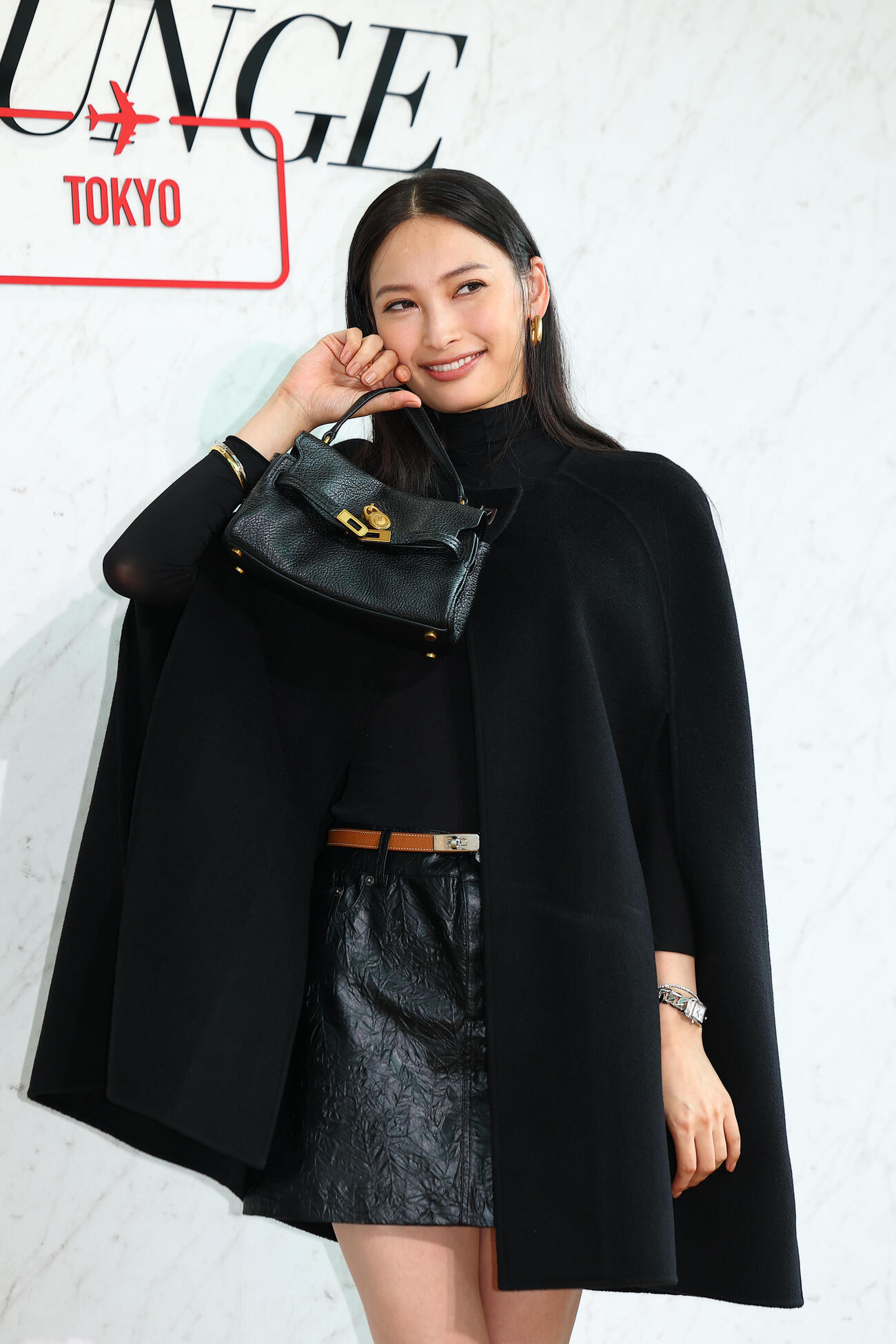 「MICHAEL KORS JET SET LOUNGE TOKYO」POP UP EVENT　プレビューに登場した大政絢（撮影・野上伸悟）