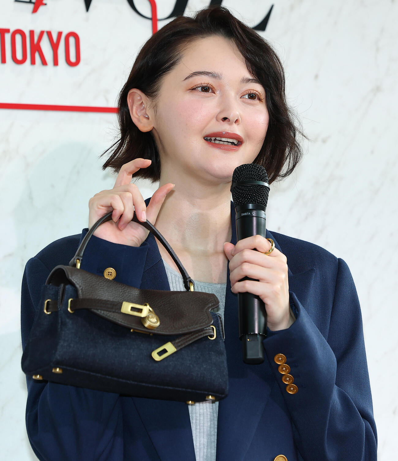 「MICHAEL KORS JET SET LOUNGE TOKYO」POP UP EVENT　プレビューに登場した玉城ティナ（撮影・野上伸悟）