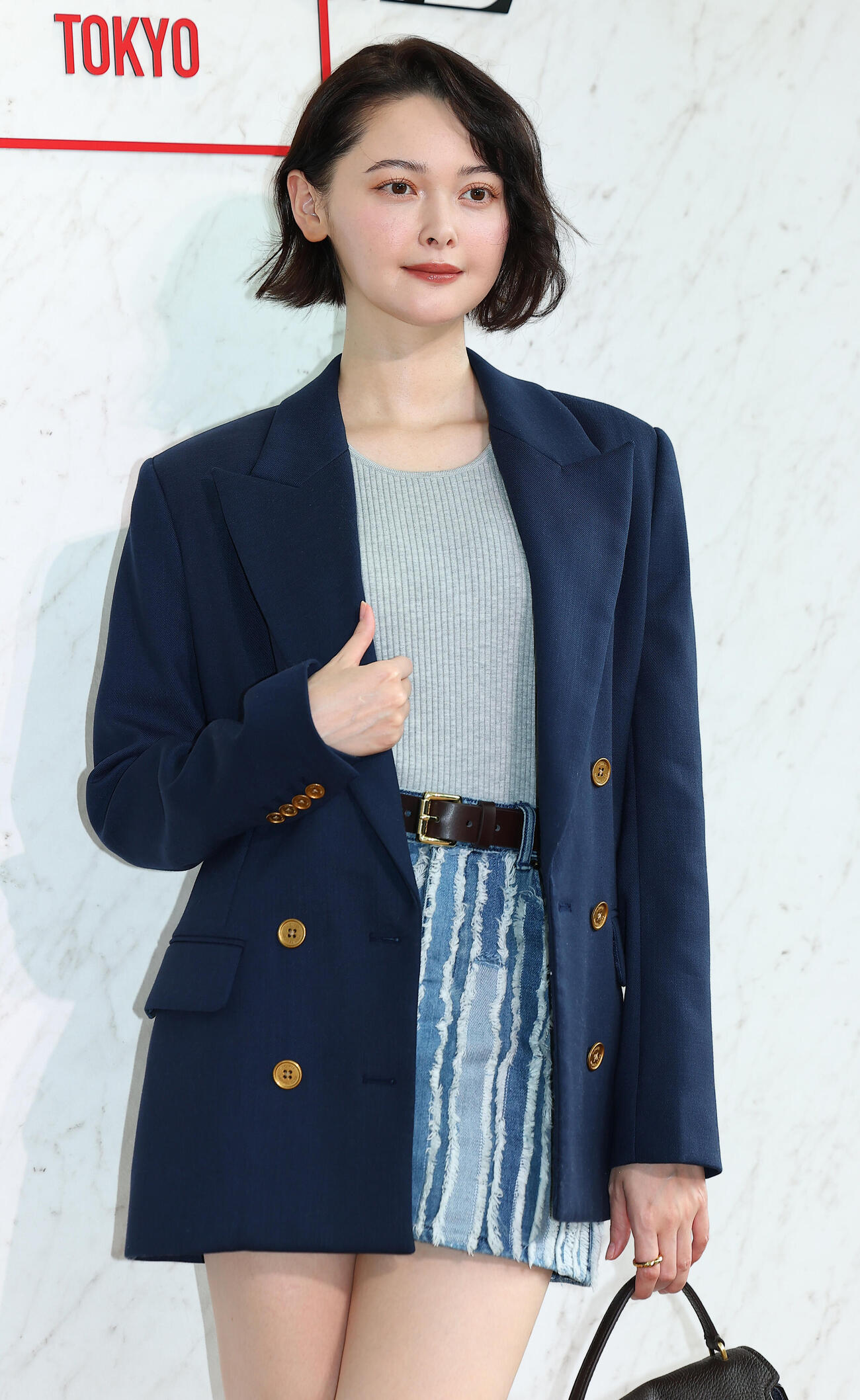 「MICHAEL KORS JET SET LOUNGE TOKYO」POP UP EVENT　プレビューに登場した玉城ティナ（撮影・野上伸悟）