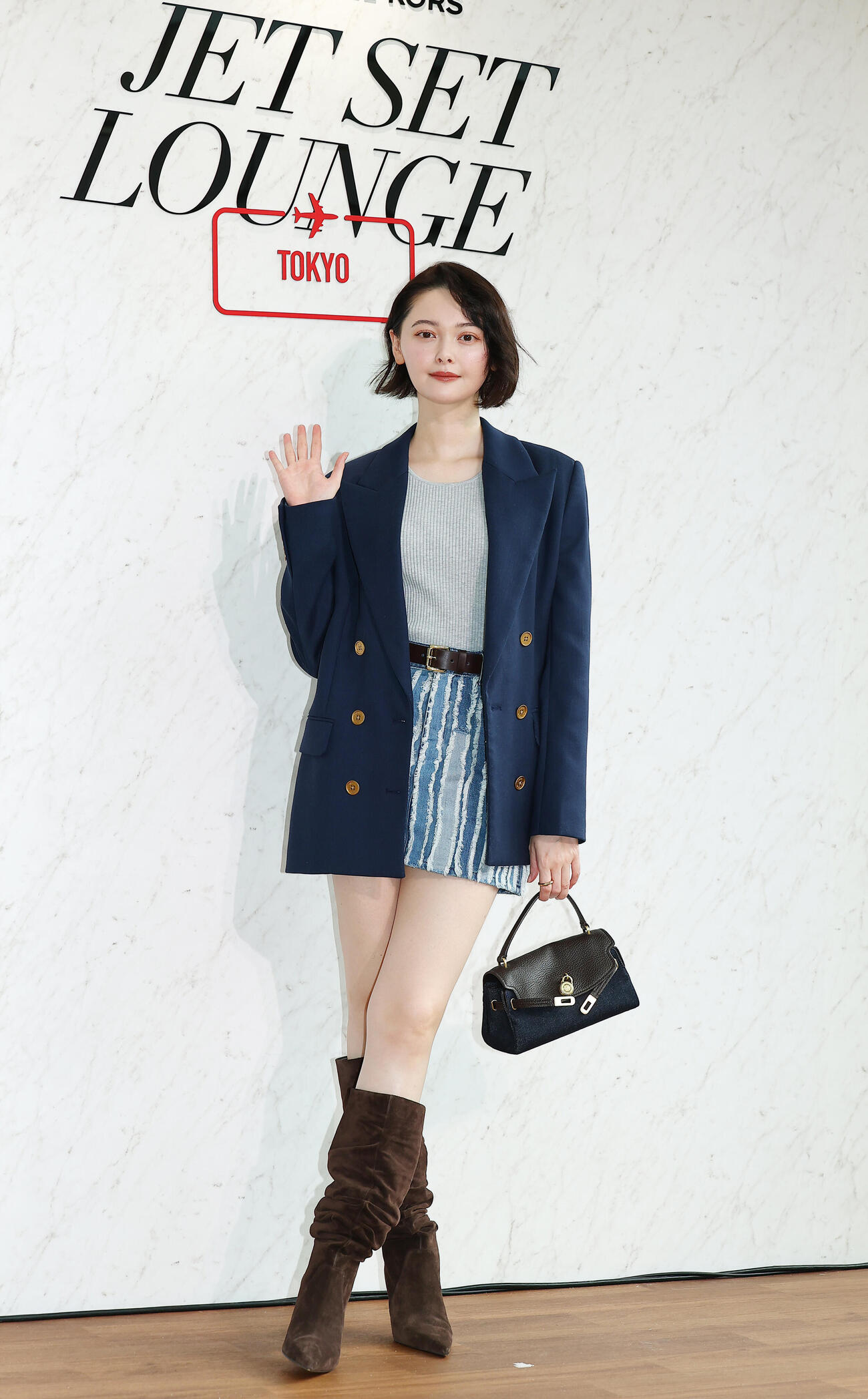 「MICHAEL KORS JET SET LOUNGE TOKYO」POP UP EVENT　プレビューに登場した玉城ティナ（撮影・野上伸悟）
