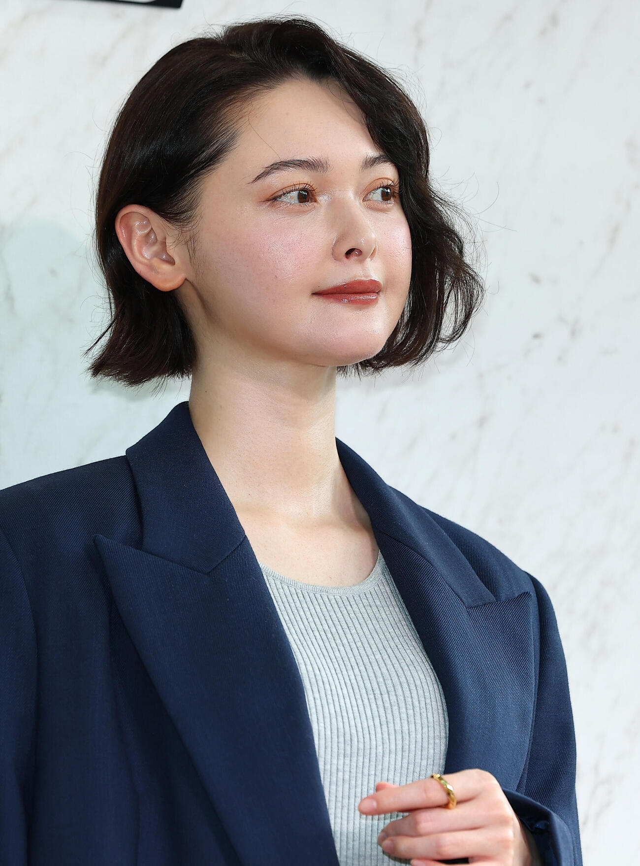「MICHAEL KORS JET SET LOUNGE TOKYO」POP UP EVENT　プレビューに登場した玉城ティナ（撮影・野上伸悟）