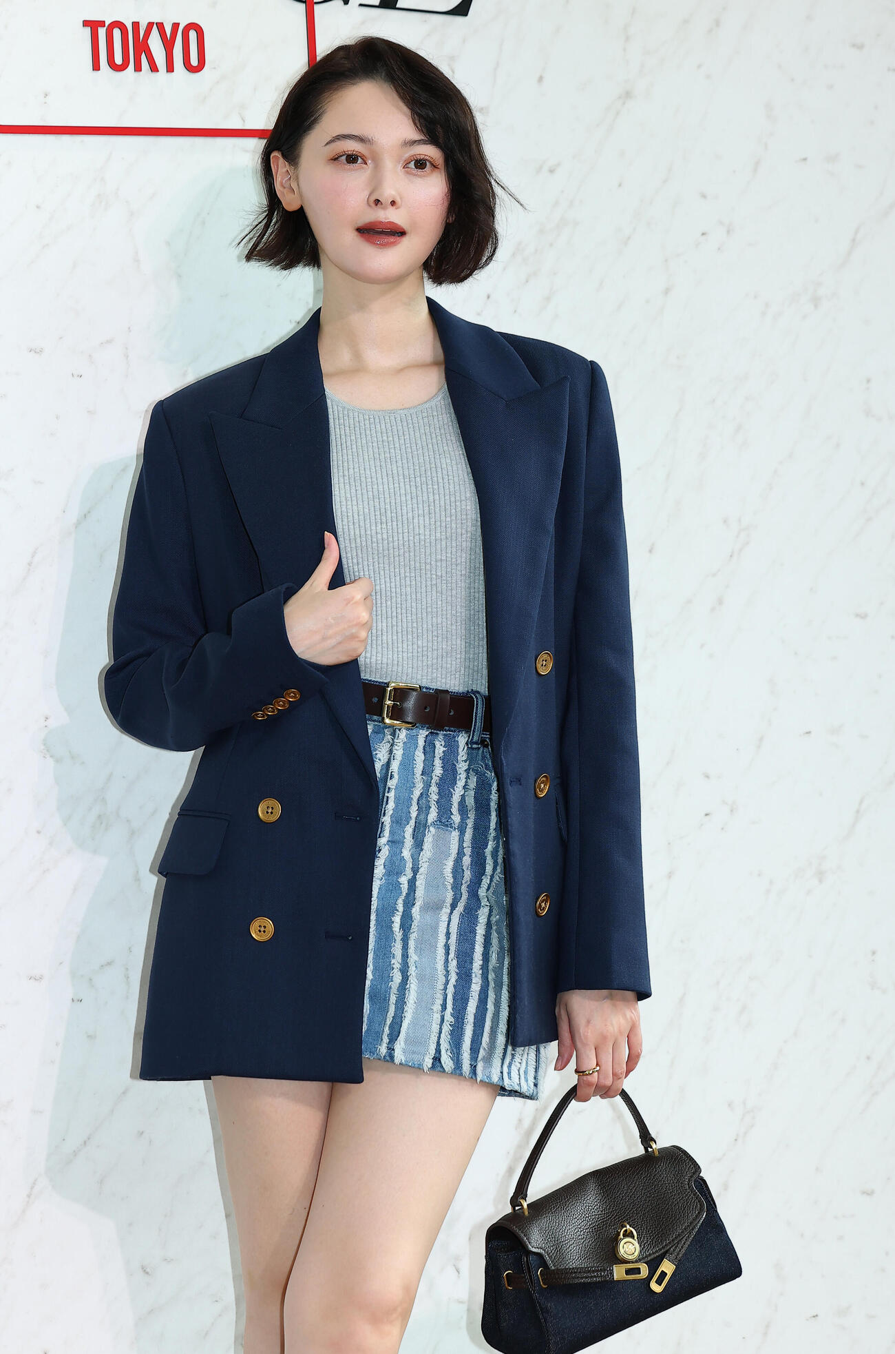 「MICHAEL KORS JET SET LOUNGE TOKYO」POP UP EVENT　プレビューに登場した玉城ティナ（撮影・野上伸悟）