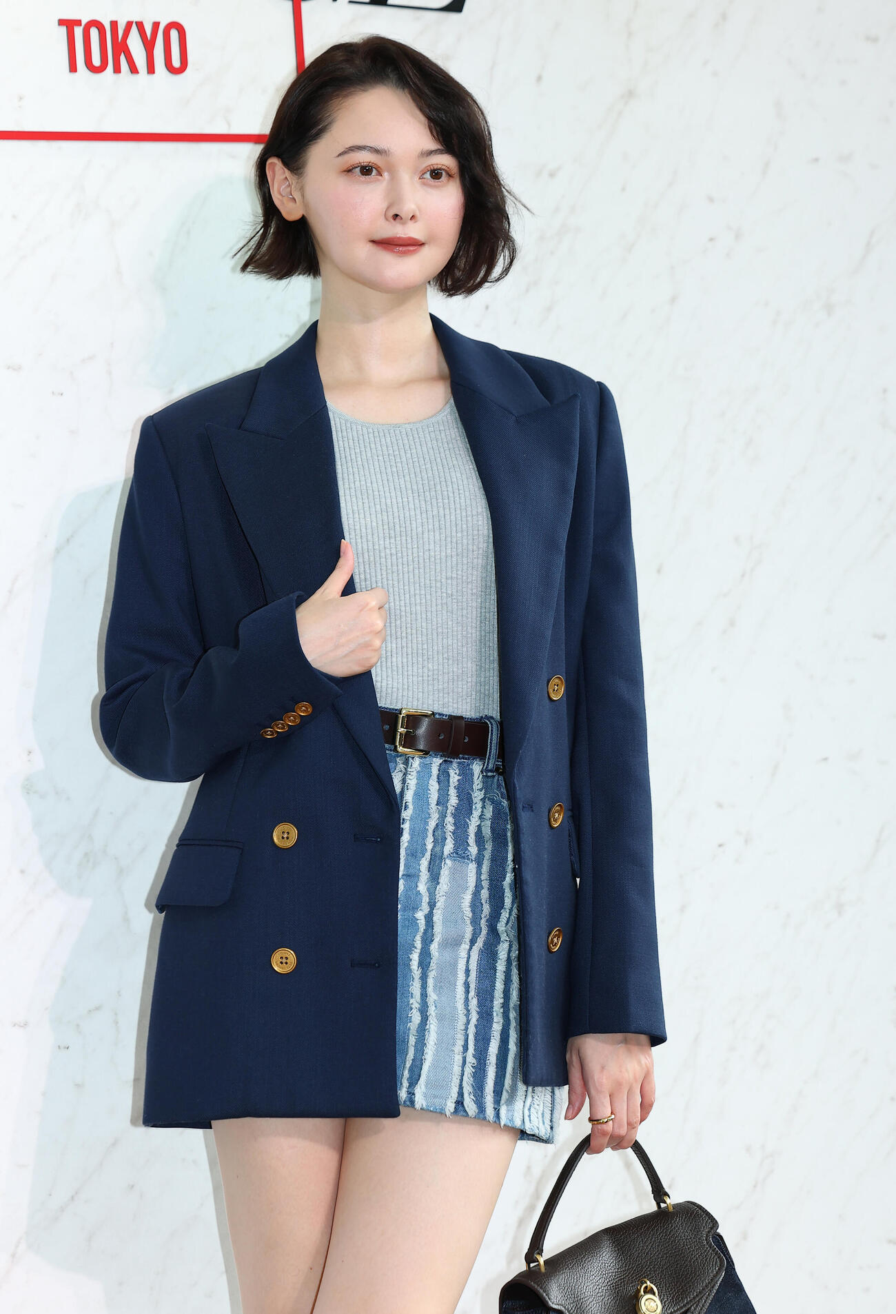 「MICHAEL KORS JET SET LOUNGE TOKYO」POP UP EVENT　プレビューに登場した玉城ティナ（撮影・野上伸悟）