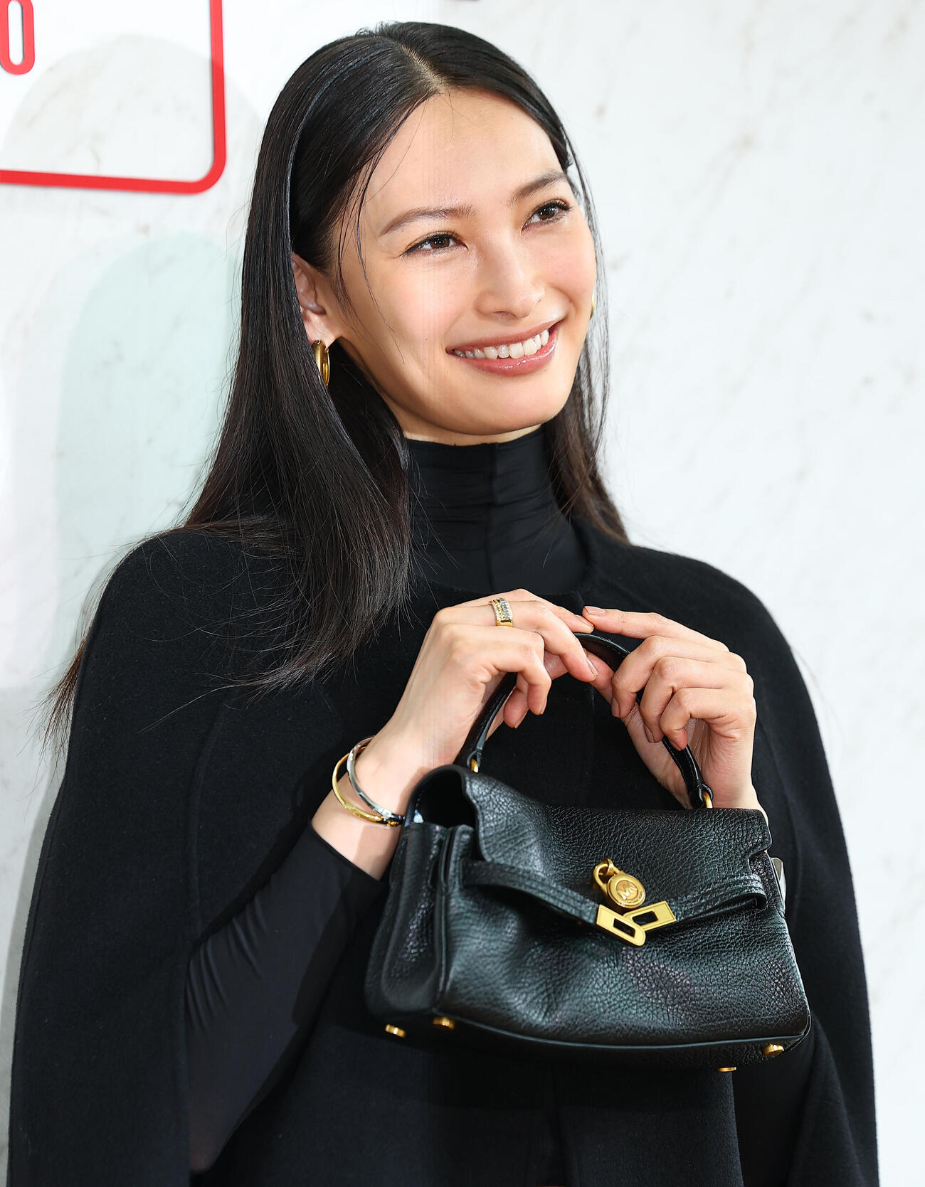 「MICHAEL　KORS　JET　SET　LOUNGE　TOKYO」POP　UP　EVENTプレビューに登場した大政絢（撮影・野上伸悟）