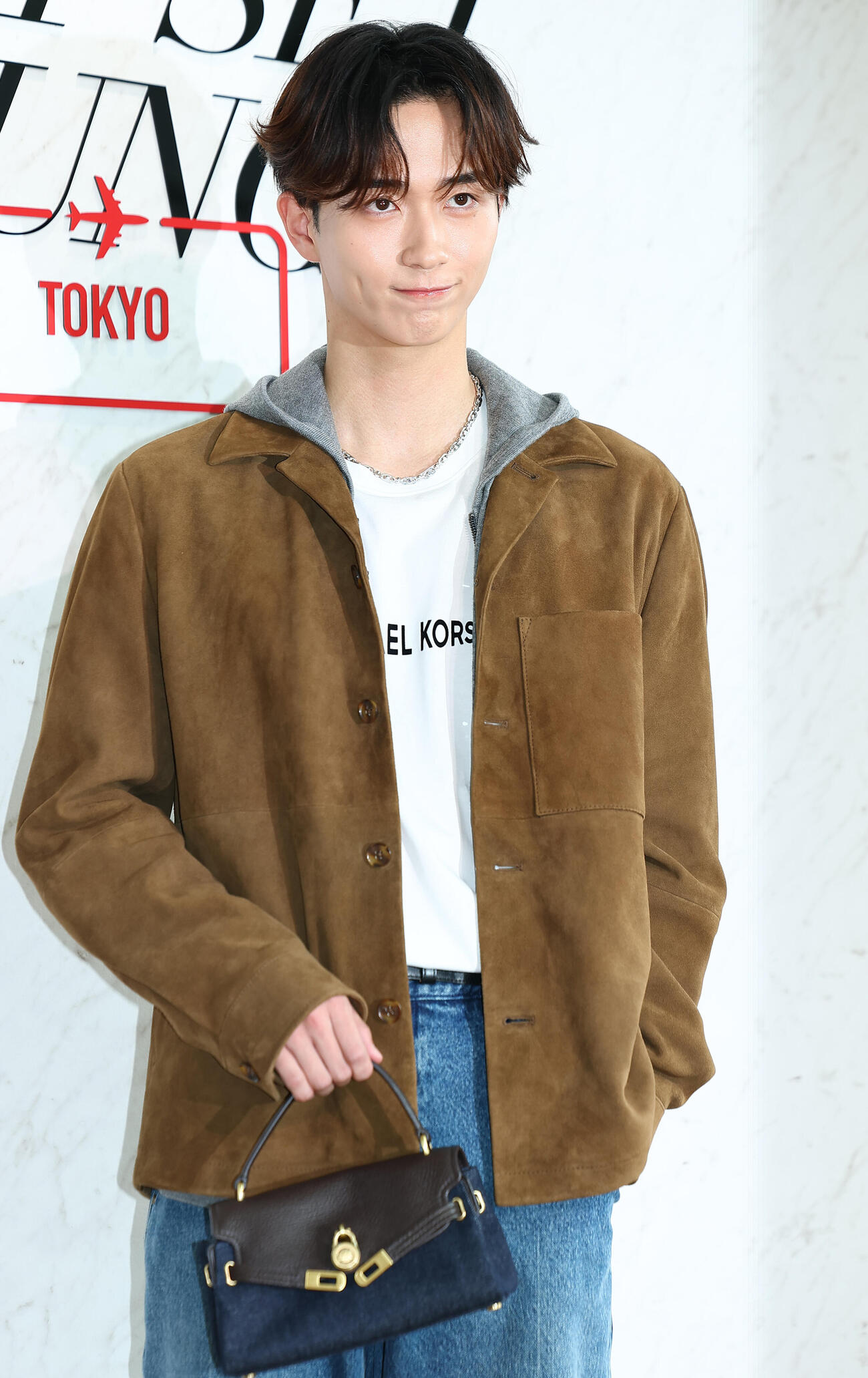 「MICHAEL　KORS　JET　SET　LOUNGE　TOKYO」POP　UP　EVENTプレビューに登場した野村康太（撮影・野上伸悟）