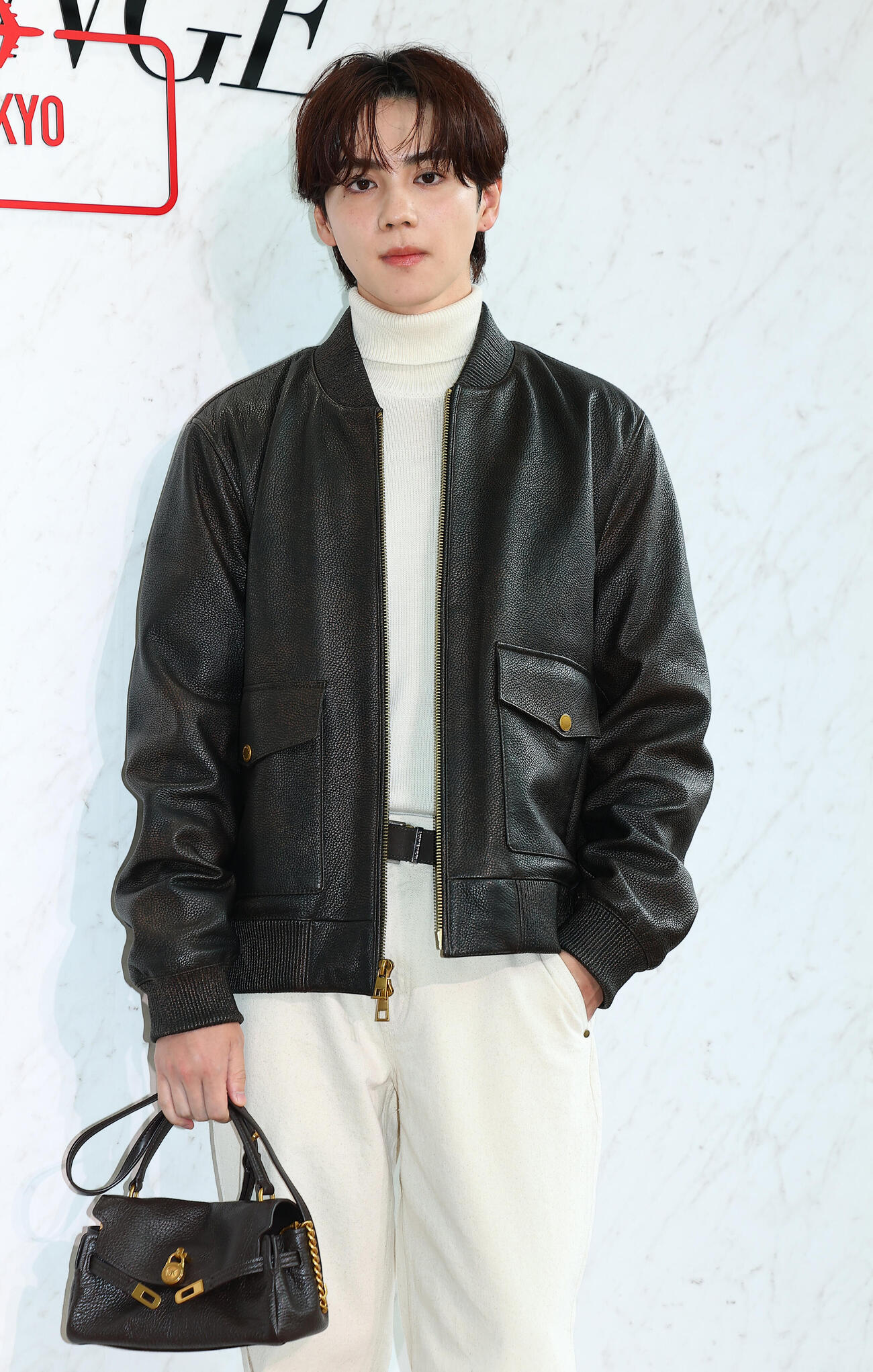 「MICHAEL　KORS　JET　SET　LOUNGE　TOKYO」POP　UP　EVENTプレビューに登場した吉野北人（撮影・野上伸悟）