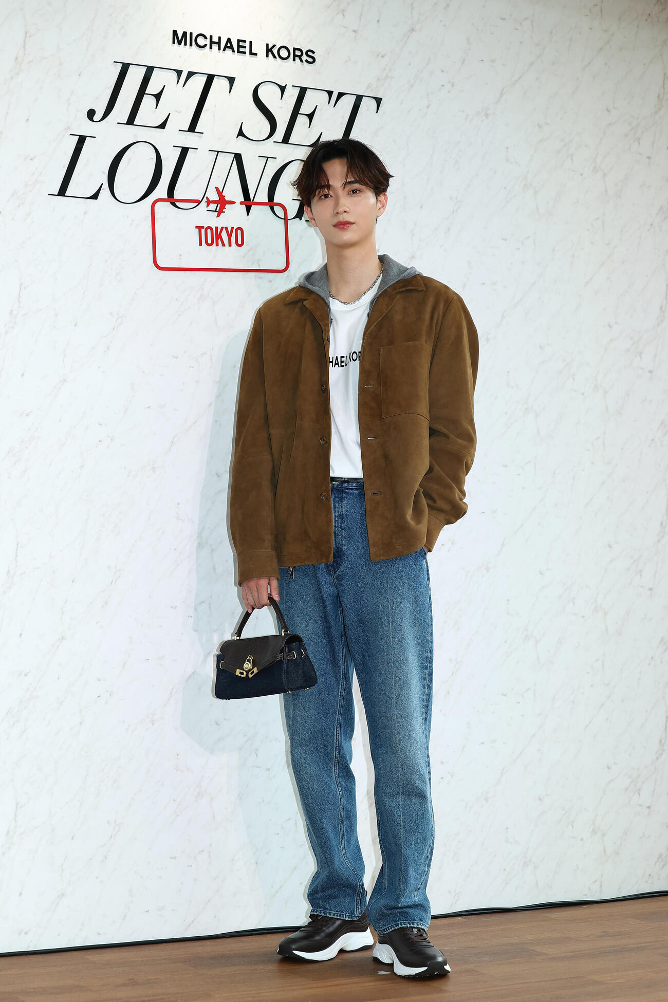 「MICHAEL　KORS　JET　SET　LOUNGE　TOKYO」POP　UP　EVENTプレビューに登場した野村康太（撮影・野上伸悟）