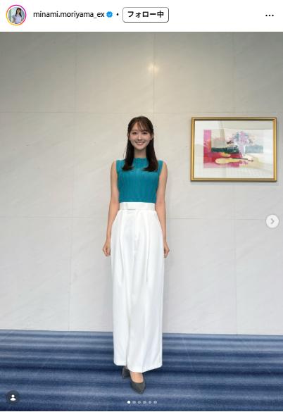 森山みなみアナのインスタグラムから