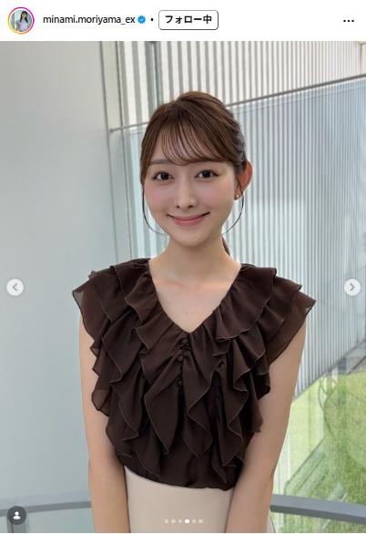 森山みなみアナのインスタグラムから