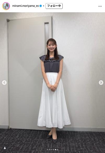 森山みなみアナのインスタグラムから
