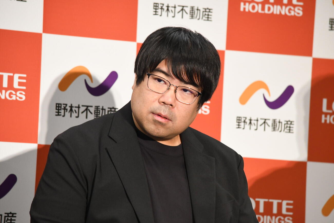 発表会見に出席した中川悠介アソビシステム株式会社代表取締役社長（撮影・阪口孝志）