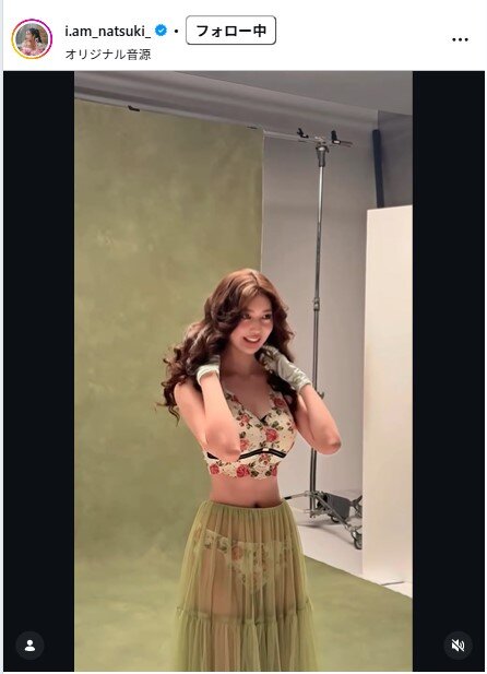 阿部なつきのインスタグラムから