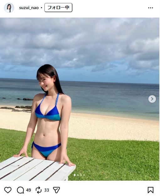 涼井菜生のインスタグラムから