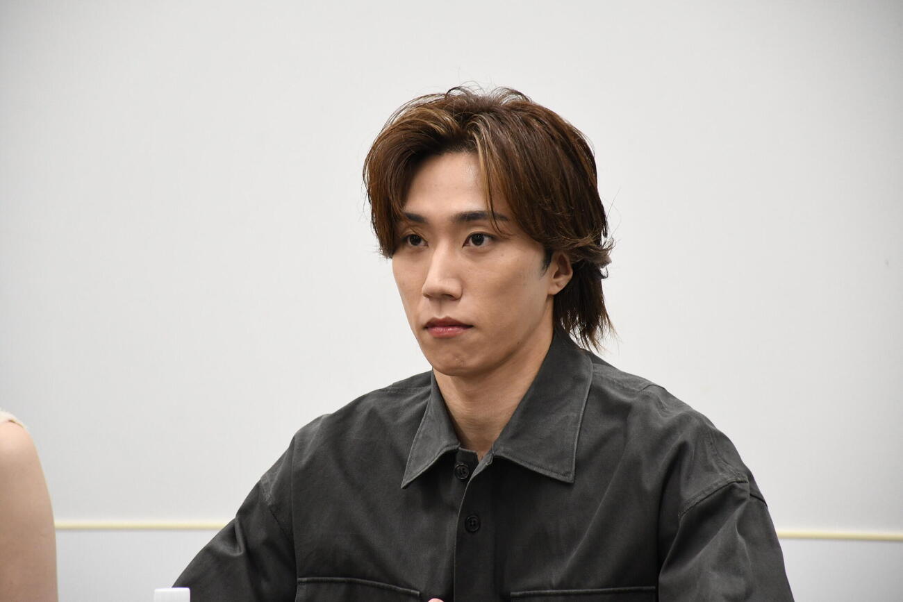 劇団新感線「髑髏城の七人　LAST STAND」の取材会に出席した早乙女太一（撮影・阪口孝志）