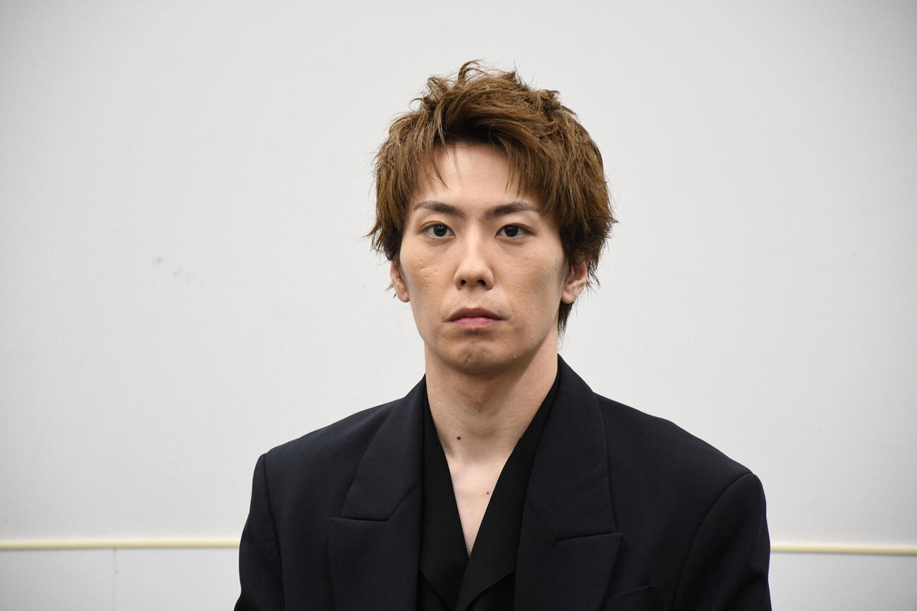 劇団新感線「髑髏城の七人　LAST STAND」の取材会に出席した早乙女友貴（撮影・阪口孝志）