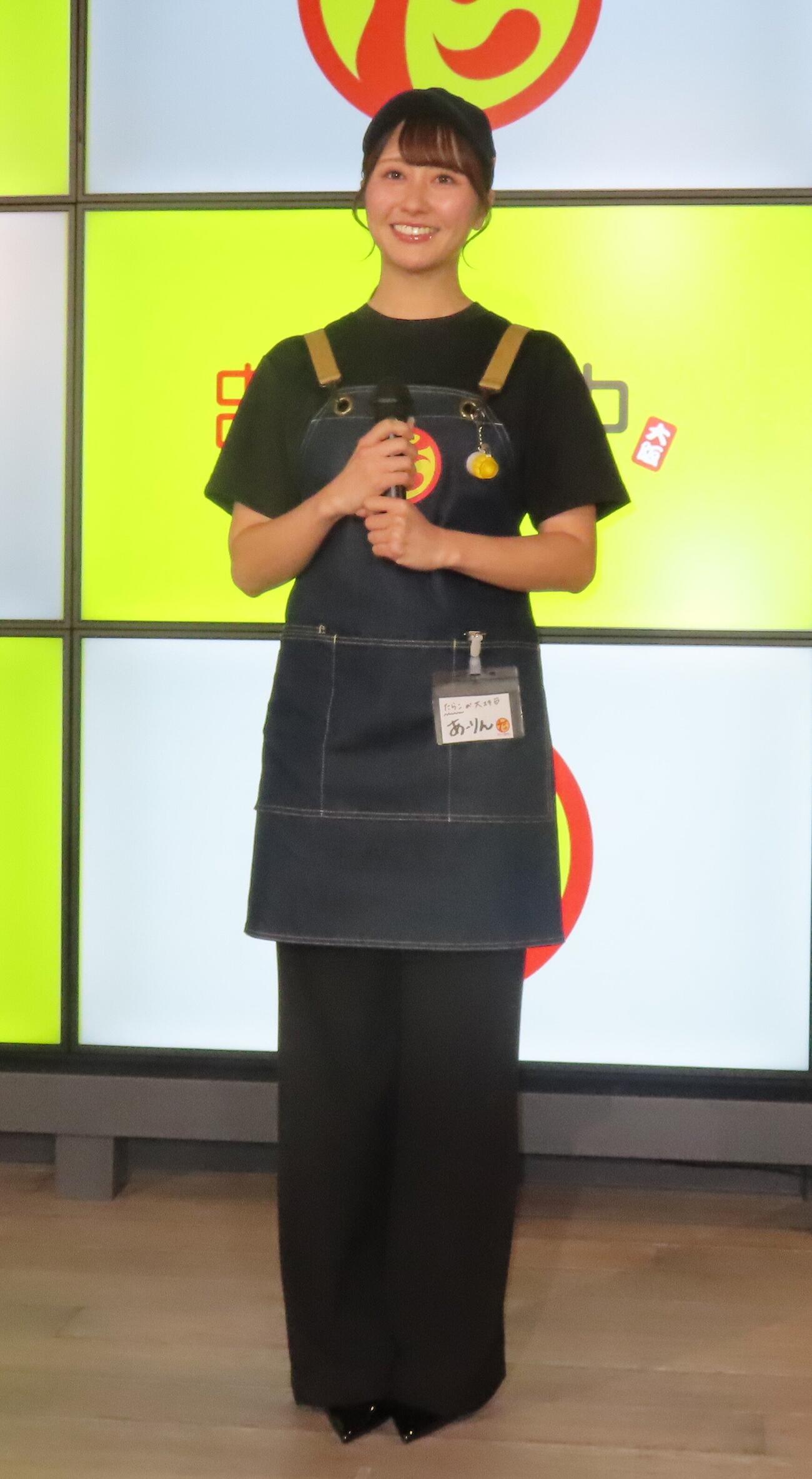 「串カツ田中リブランディング記者発表会」に出席した佐々木彩夏（撮影・会田京叶）
