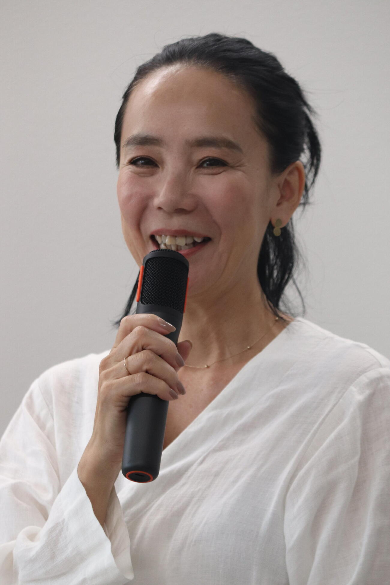 「なら国際映画祭2026」記者発表会に出席した映画監督の河瀬直美氏（撮影・加藤理沙）