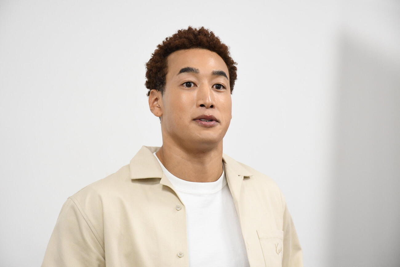 主演舞台「北の島から」の取材会に出席した関口メンディー（撮影・阪口孝志）