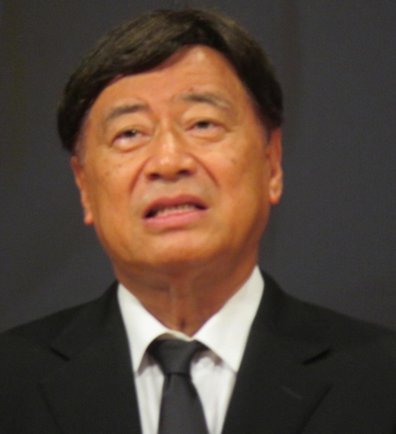 橋幸夫さんの「一周忌特別公演」に参加した石田重廣社長（撮影・松本久）
