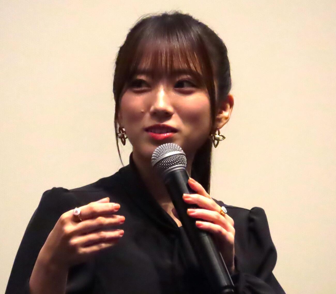 「縁の手紙」完成披露上映会に登壇した矢吹奈子