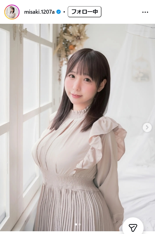 藤田美咲アナのインスタグラムから