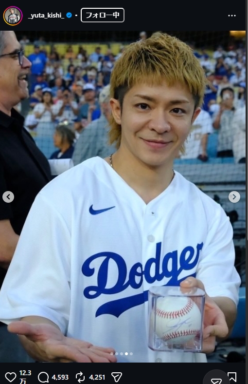 Number_i岸優太のインスタグラムから