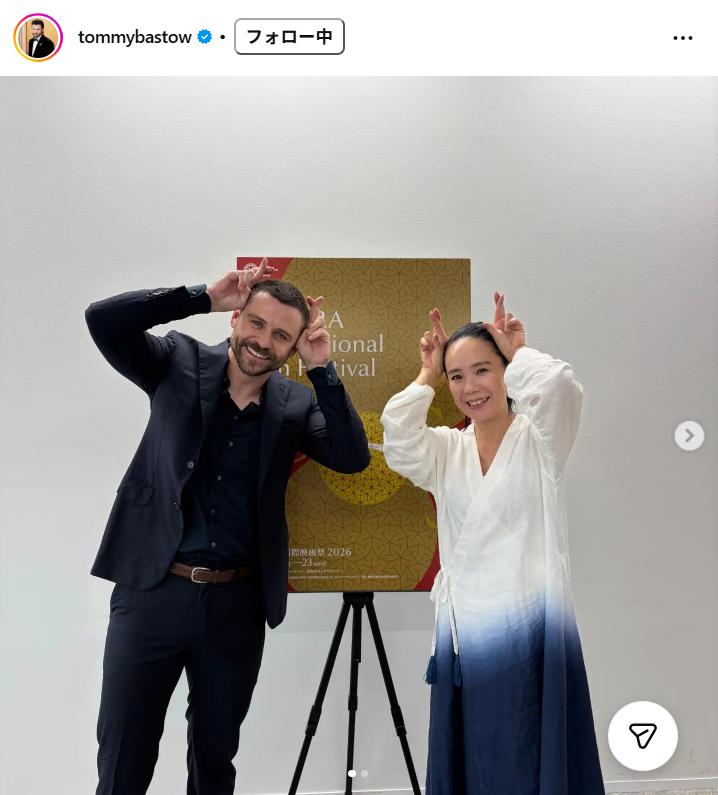トミー・バストウのインスタグラムから