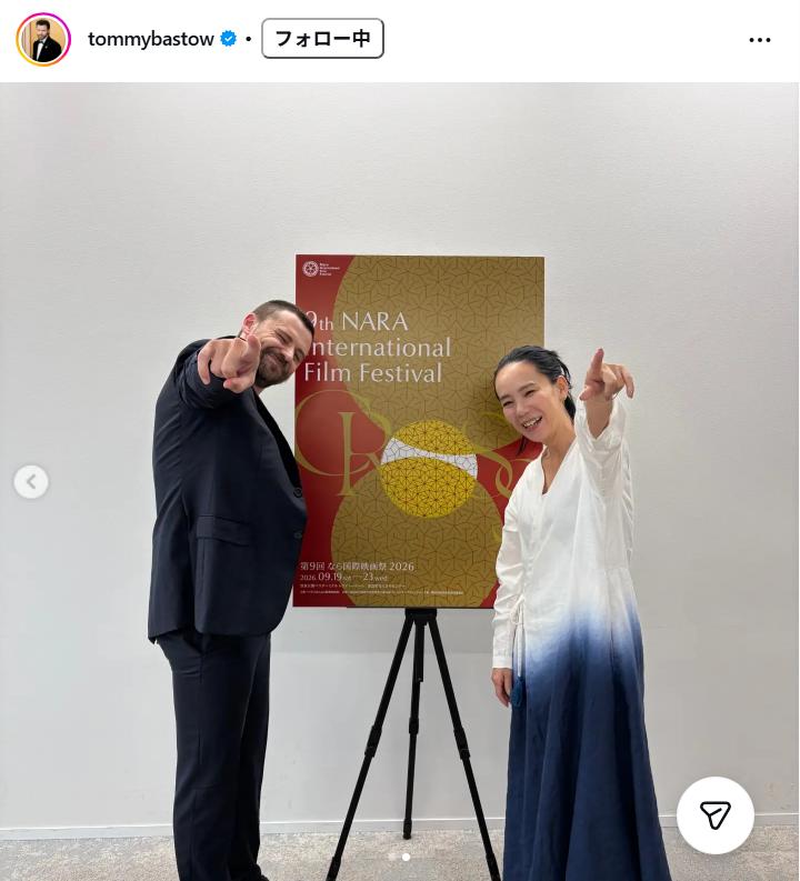 トミー・バストウのインスタグラムから