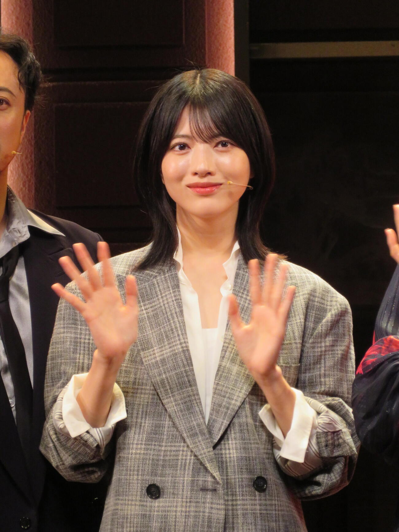 ミュージカル「民王」囲み取材に出席した乃木坂46林瑠奈（撮影・村上幸将)